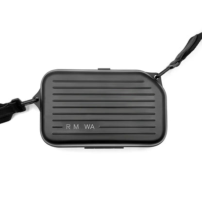 2025 RMWA Light Luxury Single-Shoulder Crossbody Bag — Vertical Aluminum-Magnesium Alloy Travel Bag, Silver Stylish Luggage