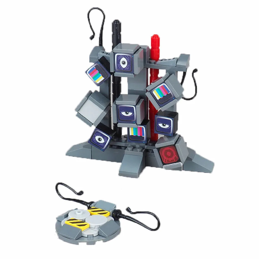 City Tech Building Blocks - Computer Control Center Model with Audio Radar & Keyboard