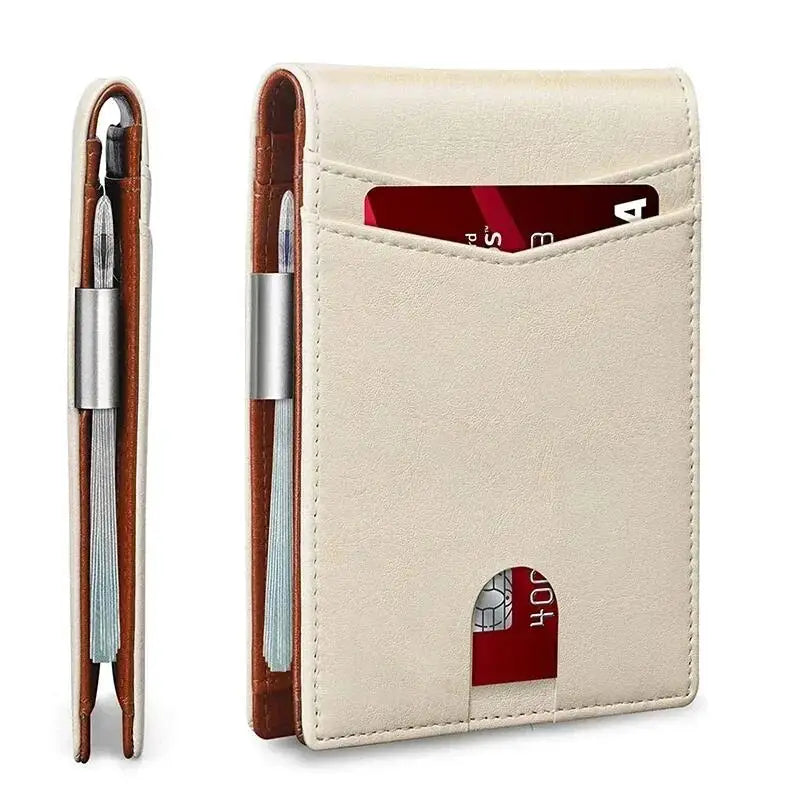 RFID Carbon Fiber Men’s Wallet — Slim Luxury Card Holder, Small Money Bag, Short Purse & Billfold for Men