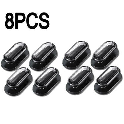 Car Invisible Small Hooks - Carbon Fiber Self-Adhesive Dashboard Wall Hook for USB Cables, Headphones, & Key Storage