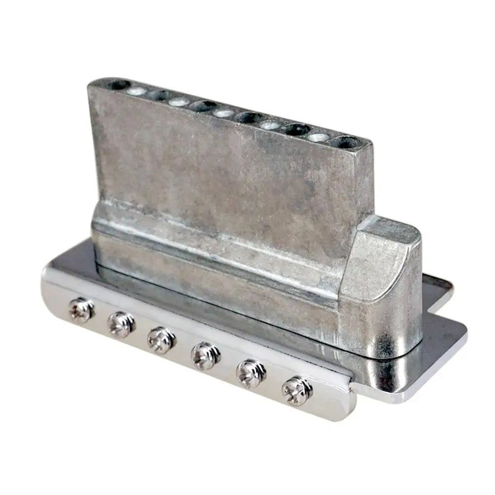 6-String Guitar Bridge Saddle Tailpiece — Tremolo Bridge for Strat SQ ST Electric Guitars, Standard Guitar Accessory