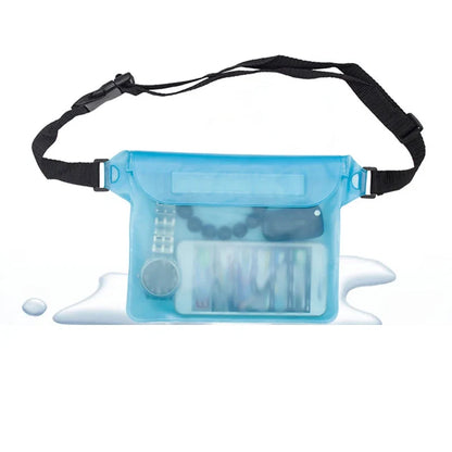 Waterproof Swimming Waist Bag - Sealed Dry Phone Case for Diving, Skiing, Boating, Beach & Water Sports