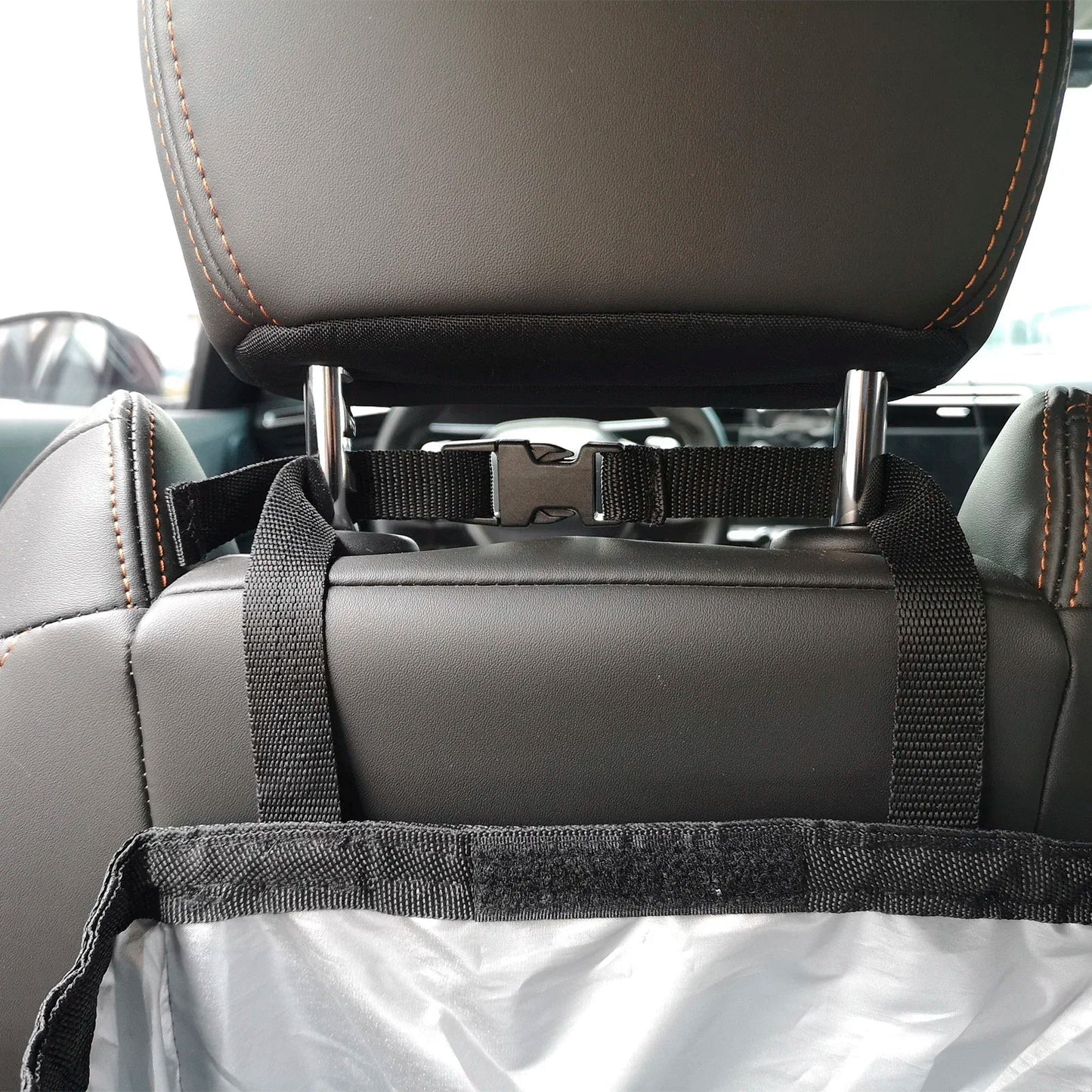 Waterproof Foldable Car Trash Can - Large Capacity Hanging Rubbish Bin & Waste Organizer for Car Accessories