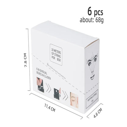 6PCS Microblading Pre-Ink Mapping String – Semi-Permanent Eyebrow Positioning & PMU Measurement Tool