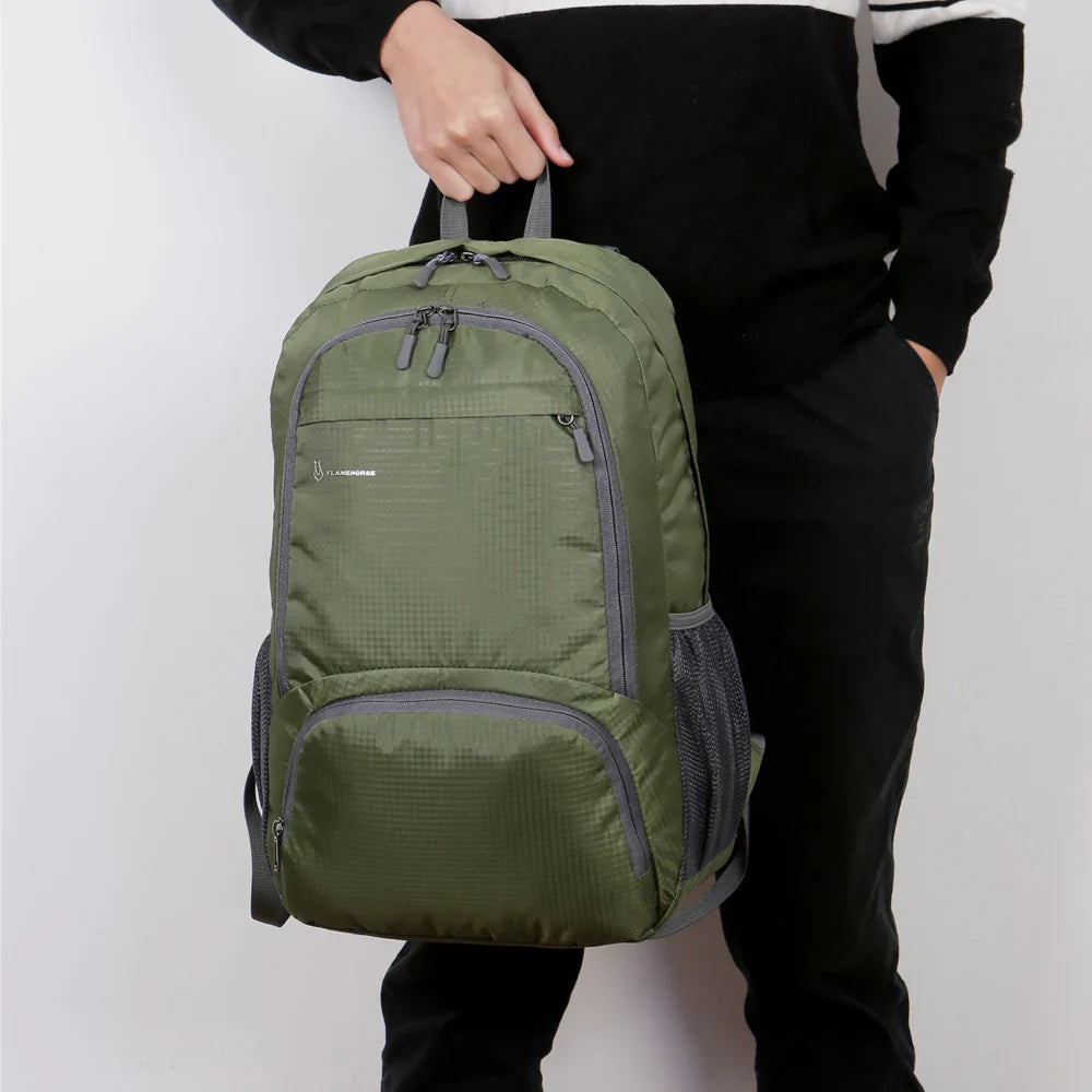 Lightweight Foldable Backpack - Waterproof Packable Daypack for Men & Women, Outdoor Travel, Hiking, Cycling & Camping Shoulder Bag