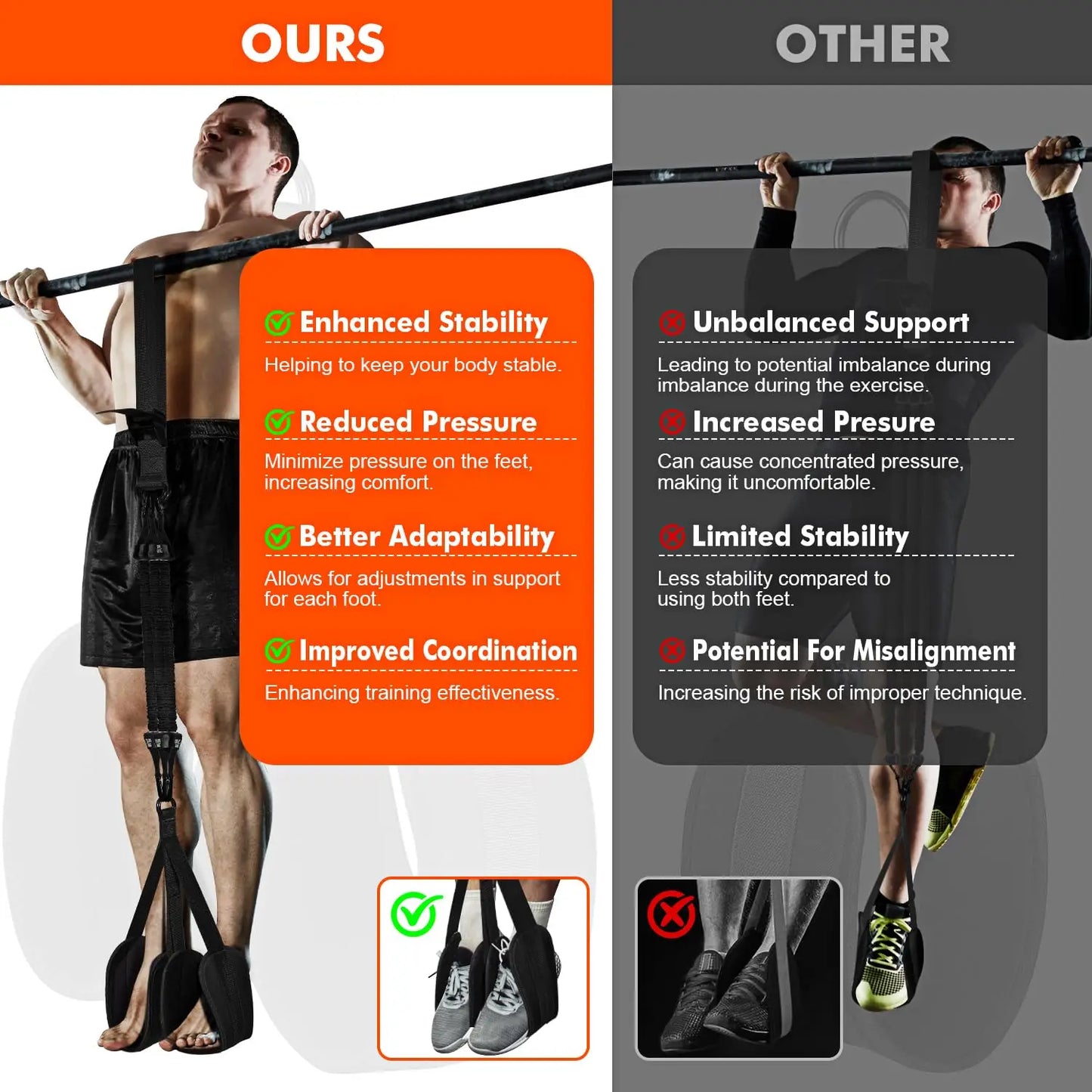 Assisted Pull-Up Bands 75-300LBS — Multifunctional Strength Training & High-Intensity Fitness Assist Belt