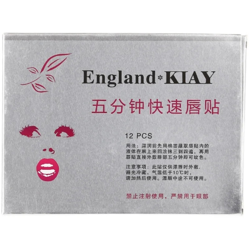 12pcs Lip Paste Mask – Tattoo & Makeup Care for Bleeding Relief and Color Fixing