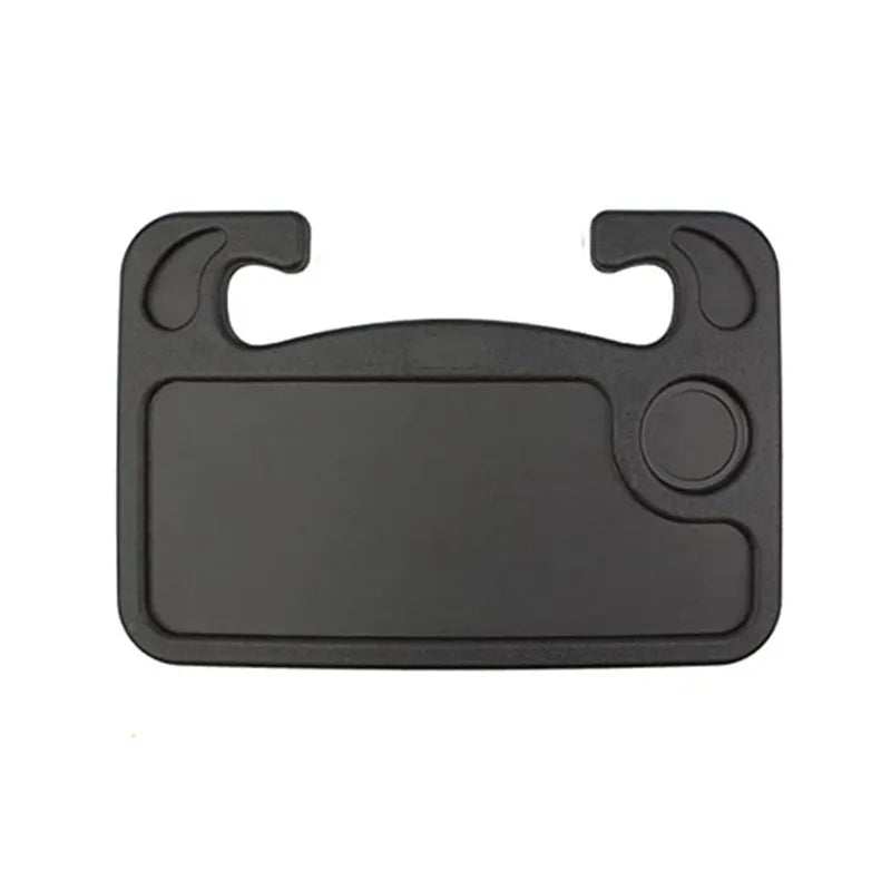Portable Universal Folding Car Laptop Desk Mount — Steering Wheel Tray Table with Cup Holder for Work & Dining