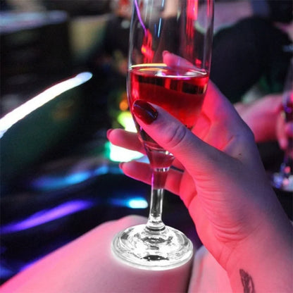 LED Coaster Lights - Illuminate Your Bar, KTV, Wedding, Party, and More with 5/10/30PCS Luminous Bottle Stickers Decoration