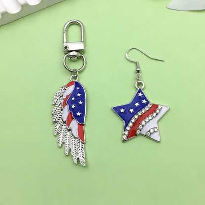 10/13pcs Enamel Flag Charms - Alloy Independence Day Pendants for DIY Bracelets Necklaces & Jewelry Making