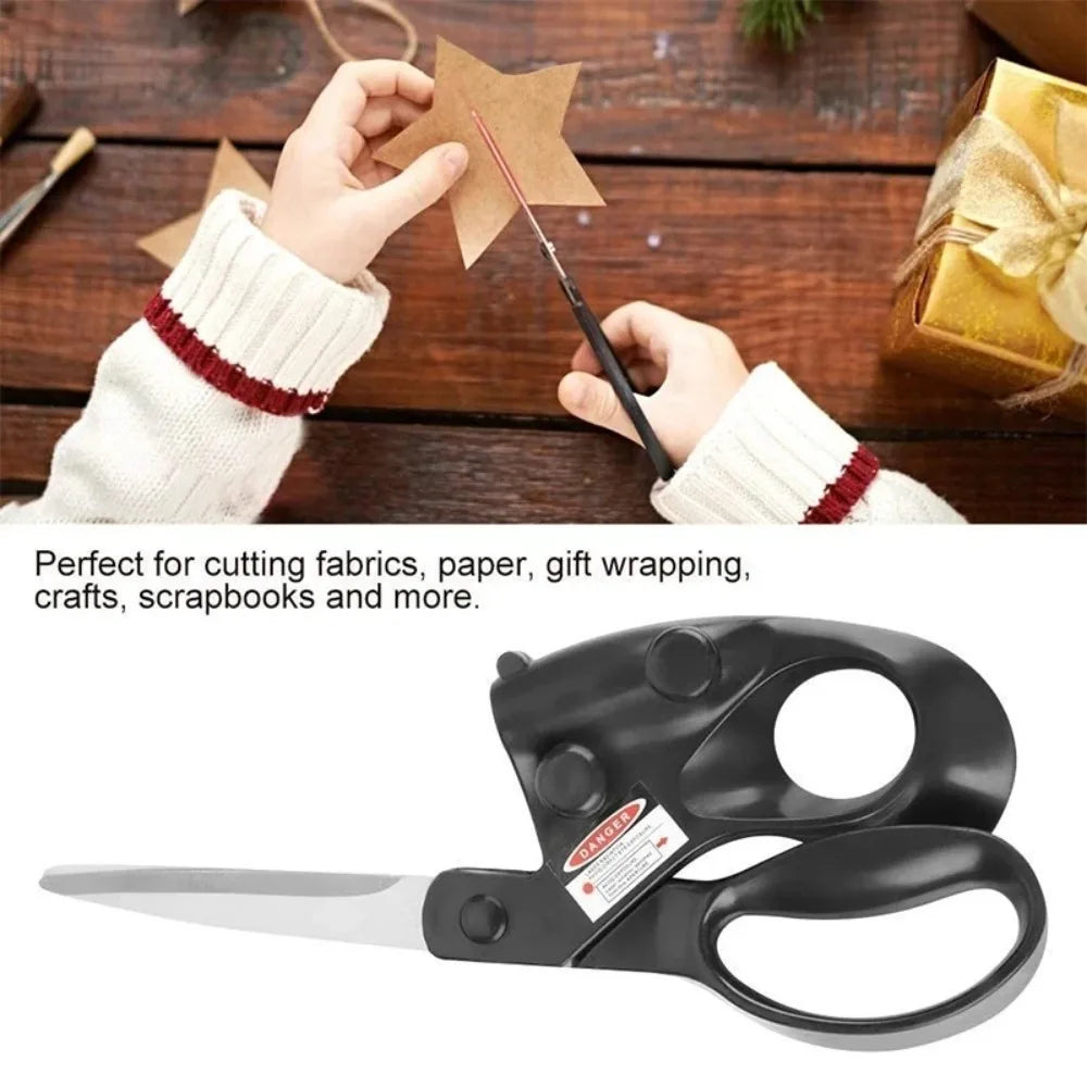 Laser Guided Sewing Scissors - Stainless Steel Precision Cutting Shears for Crafts & Sewing