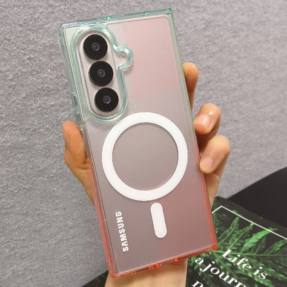 Magnetic Gradient Clear Case - 2-Piece Magsafe Wireless Charging Cover for Samsung Galaxy Z Fold 7/6/5/4/3 5G