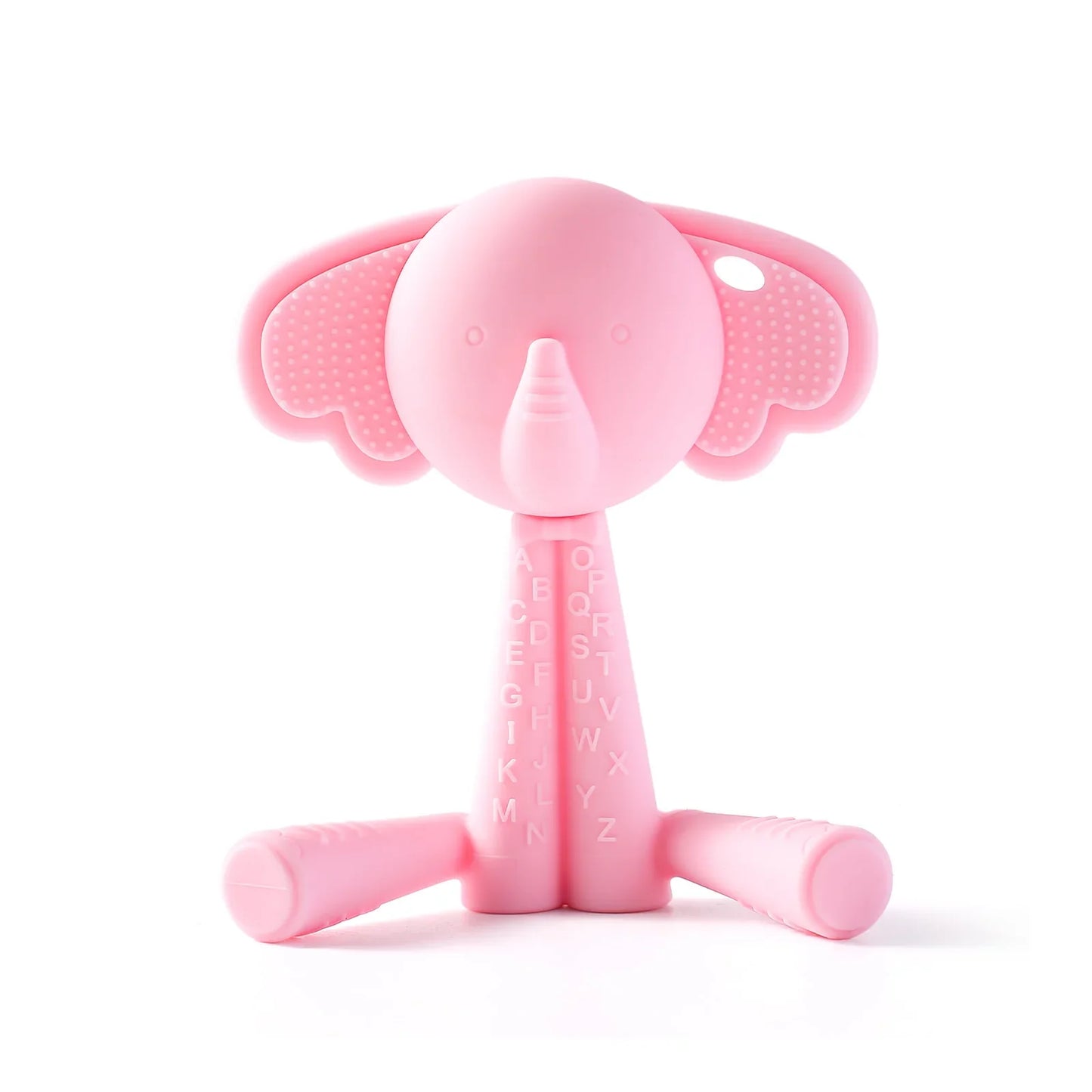 Baby Silicone Teether Toy - Cartoon Rattle Gum Relief Infant Teething Accessory for 0-12 Months