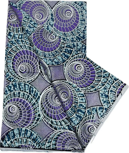 Grand Super Ankara Wax Fabric - Original 100% Cotton Glitter Batik Pagne 6 Yards Nigerian Party Dress Sewing Material