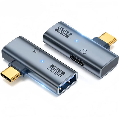 2-in-1 USB-C OTG Adapter with USB 3.2 Splitter & 100W PD Fast Charging for Laptop & Tablet