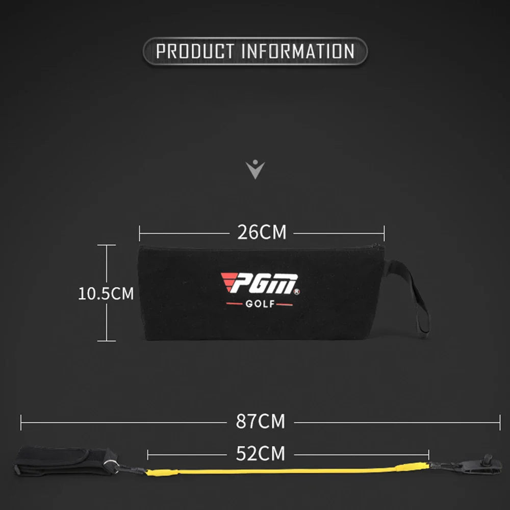 PGM Golf Swing Tension Belt Band - Strength Trainer Action Supplies for Golf Club Correction, Strong Swing Trainer Device JZQ025