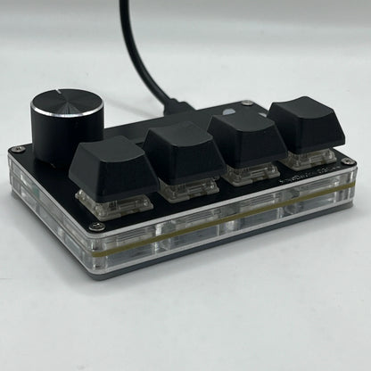 SayoDevice O3C++ OSU Keyboard | 4+4 Keys with OUTEMU Magnetic Pink Switches, Rapid Trigger, Knob & Screen, Copy Shortcut