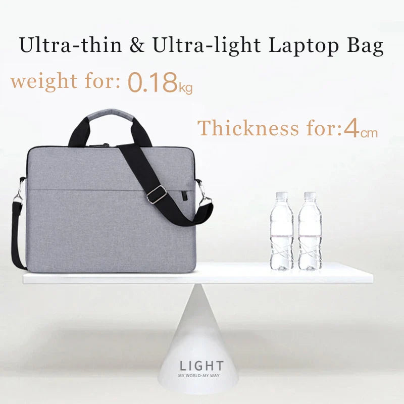 Elegant Fashion Luxury Laptop Bag for Women 2023 - Office Notebook Sleeve Case - Travel Computer Handbag in Various Sizes (13.3, 14.1, 15.6, 17 Inch)