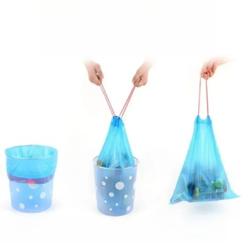 Portable Thickened Trash Bags 30/300PCS – Household Disposable Garbage Bags for Kitchen & Daily Waste Disposal