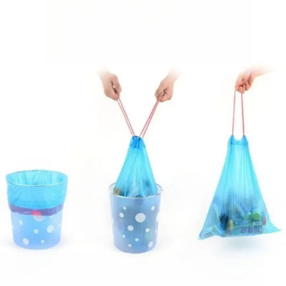 Portable Thickened Trash Bags 30/300PCS – Household Disposable Garbage Bags for Kitchen & Daily Waste Disposal