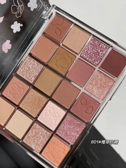 20-Color Matte Eyeshadow Palette – Long-Lasting Korean Makeup for Women’s Eye Cosmetics