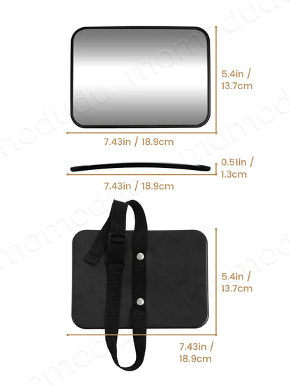 Shatterproof Baby Car Mirror - Crash Tested Rear Facing Infant Safety Mirror with Wide Clear View