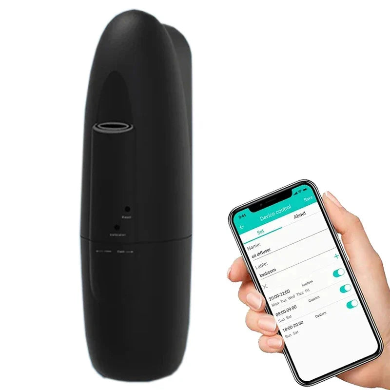 Smart Aroma Essential Oil Diffuser – Bluetooth APP Control, Plug-In Wall Scent Machine for Home & Office Air Freshening