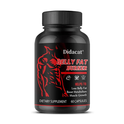 Men’s Belly Fat Burner Supplement – Caffeine-Free Metabolism Support for Fat Reduction, Muscle Definition & Ab Training Support