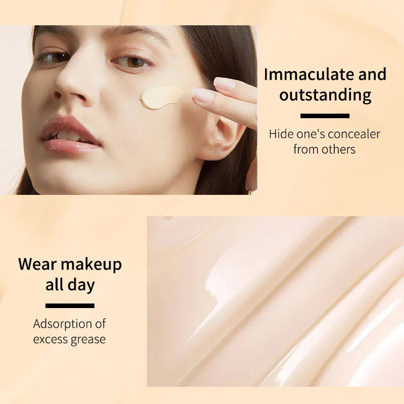 Ocheal 30g CC Cream Foundation – Waterproof Concealer, Moisturizing Sunscreen, SPF 50+, Long-Lasting Brightening Makeup Primer