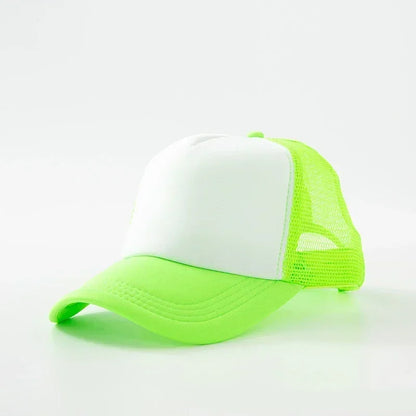 Custom Logo Trucker Hat - Adjustable Polyester Mesh Baseball Cap for Men & Women