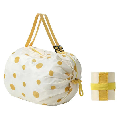 Foldable Shopping Bag - Waterproof Portable Reusable Grocery & Travel Tote Bag