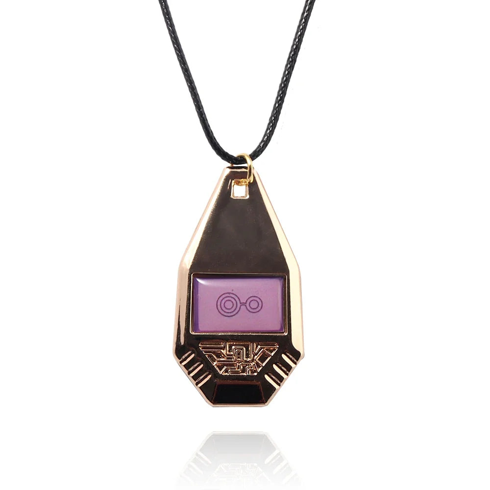 Anime Digimon Adventure Necklace - Metal Evolver Pendant Unisex Cosplay Jewelry Gift Accessory