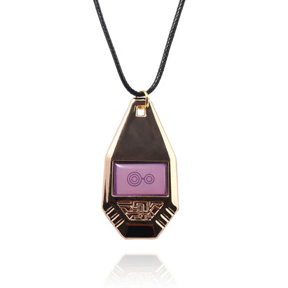 Anime Digimon Adventure Necklace - Metal Evolver Pendant Unisex Cosplay Jewelry Gift Accessory