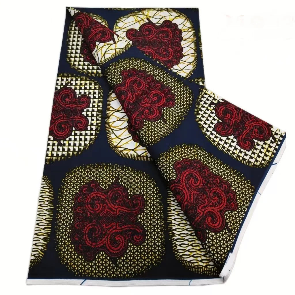 2026 African Real Wax Print Fabric - High Quality Ankara Pagne ABC