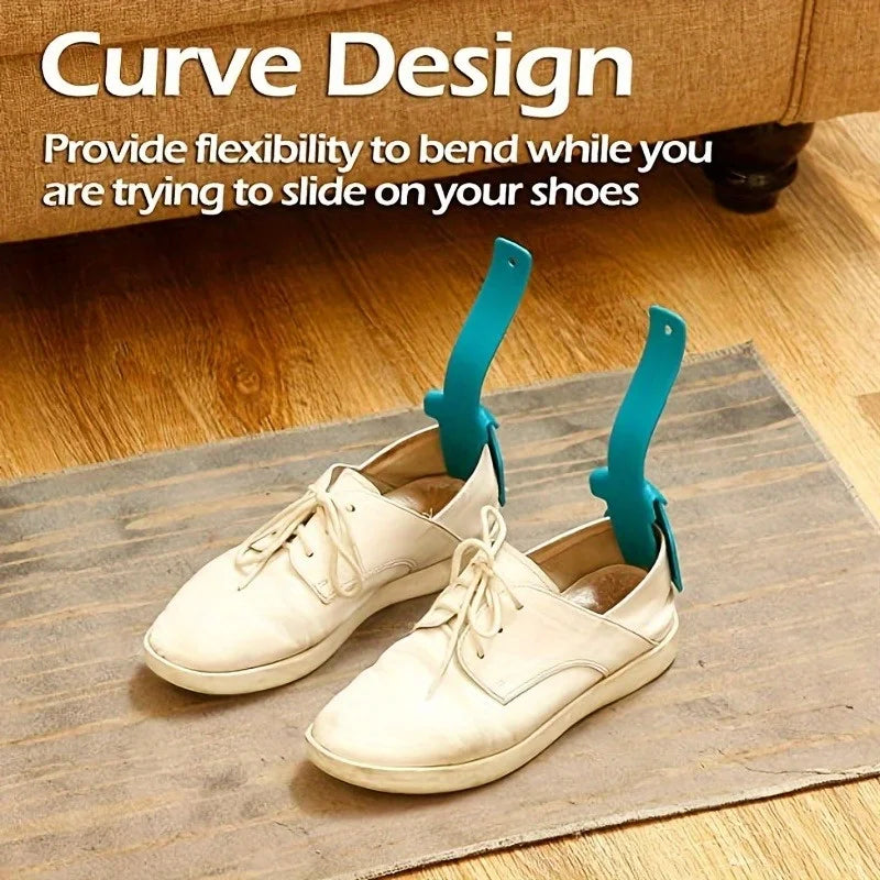 2PCS Lazy Shoe Helper - Plastic Shoe Wearing Aid for Easy Hands-Free Footwear
