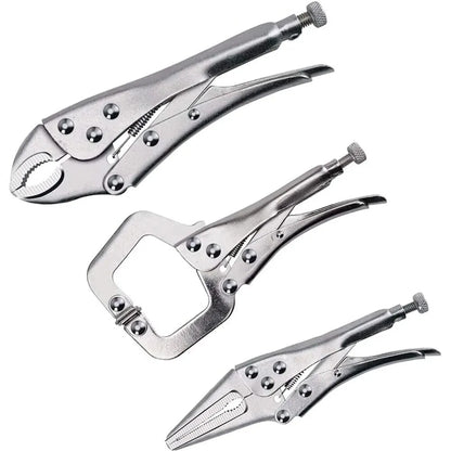 AIRAJ 7-Inch Multifunctional Locking Pliers - Carbon Steel Anti-Slip Hand Tool for Electrical & Maintenance