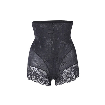 OWEQ Sexy Lace Shaper Panties – Double Control Body Shapewear with Zipper for Slimming