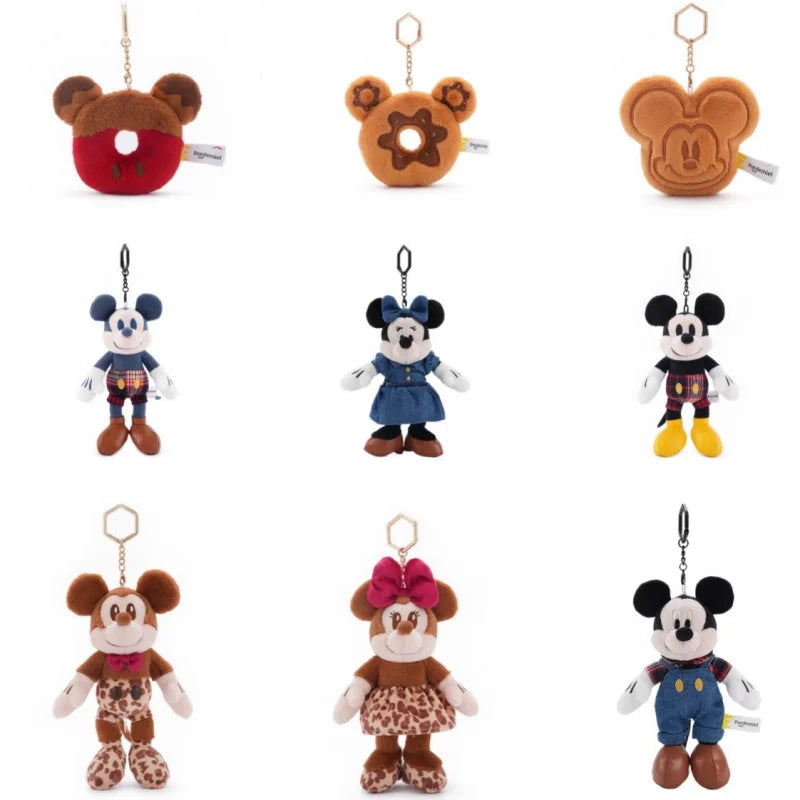 Classic Mickey Mouse Plush Keychain - Cute Anime Bag Pendant Gift
