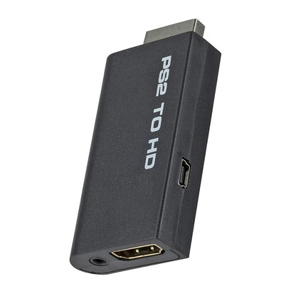 PS2 to HDMI Converter – Audio & Video Adapter with 3.5mm Port, Supports 480i/480p/576i Display Modes for PC & PS2