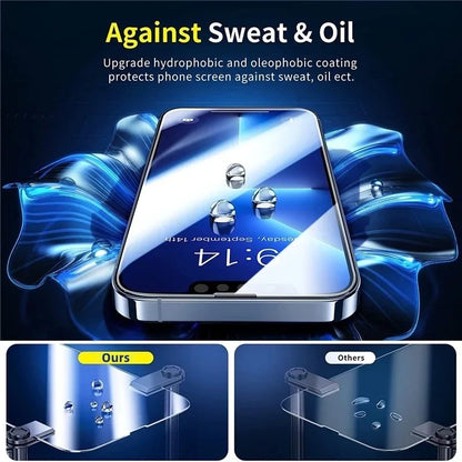 1-5Pcs Tempered Glass Screen Protector - iPhone 16 15 14 13 12 11 Pro Max 7 8 SE X XS XR Protective Glass Film