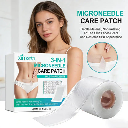 3-in-1 Microdarts Care Patches - Mild Microneedle Hydrocolloid Scar Sheets Self-Adhesive Skin Repair Bandages