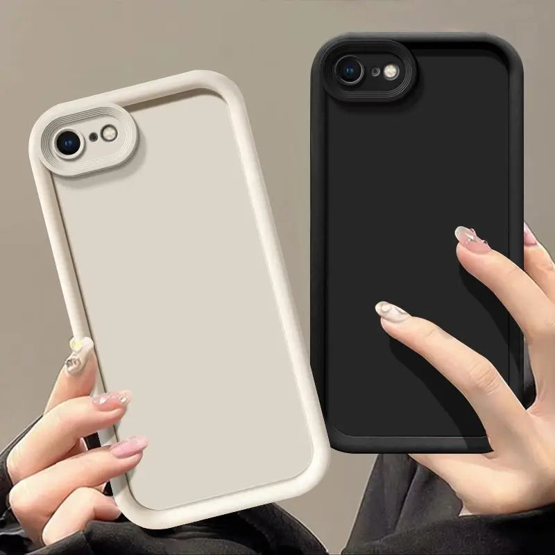 Silicone Phone Case for iPhone 5, 6, 6S, SE 2016, 7, Plus, SE2, SE3 | TPU Soft Bumper Cover for iPhone 5, 6, 7, 8 | Fundas