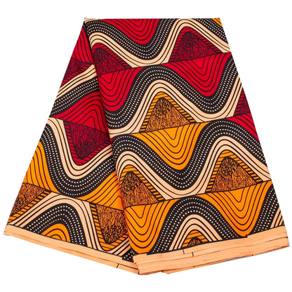 African Real Wax Ankara Fabric - Nigerian Print 100% Polyester Fabric for Women