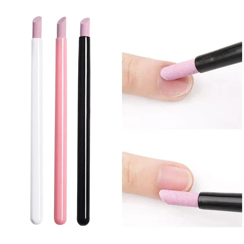 1/5Pcs Nail Art Quartz Grinding Pen - Cuticle Remover Tool for Gel Polish Manicure & Nail Care