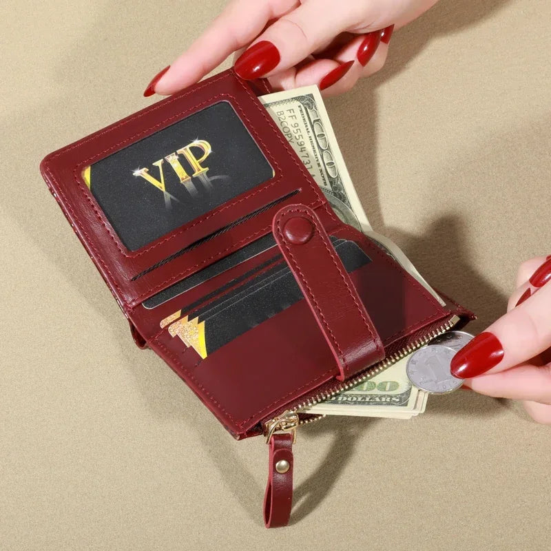 Elegant Women’s Multi-Card Wallet – PU Leather Double Zip Clutch Purse with Crocodile Pattern Storage Bag