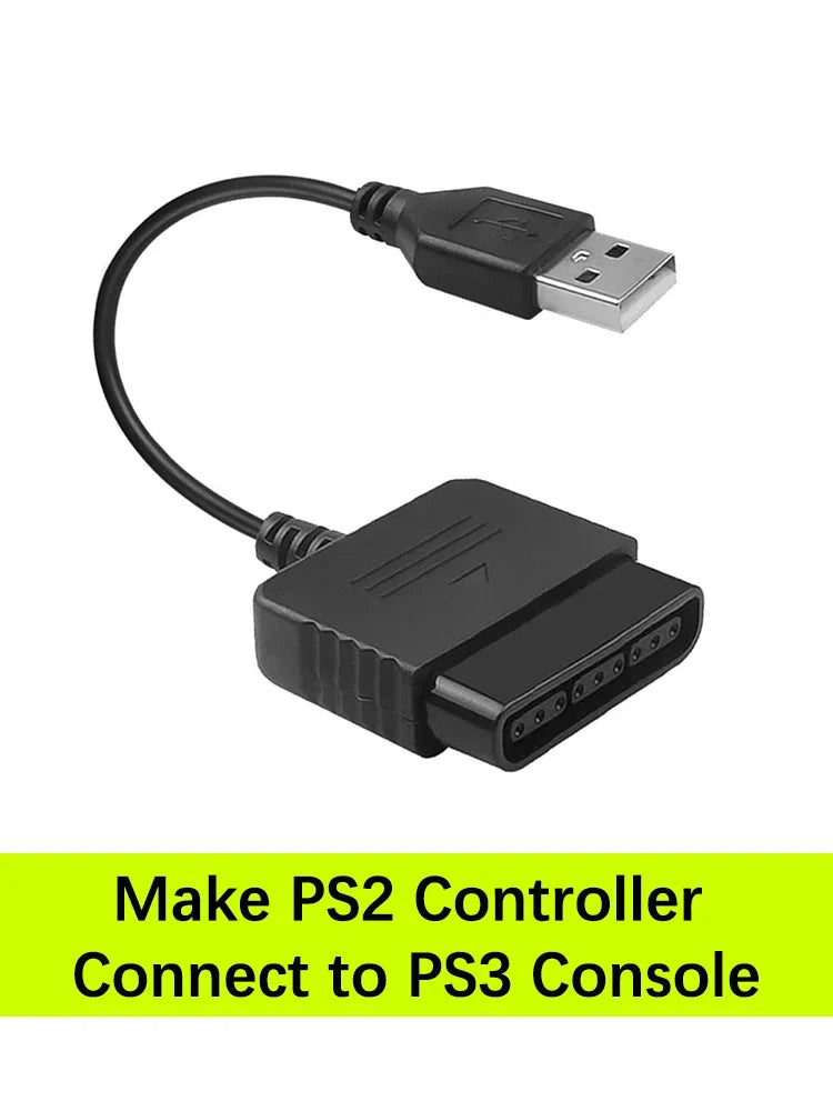 PS2 Controller Adapter Cable - Connect PS2 Controllers to PS3 Console & PC (Driver-Free)