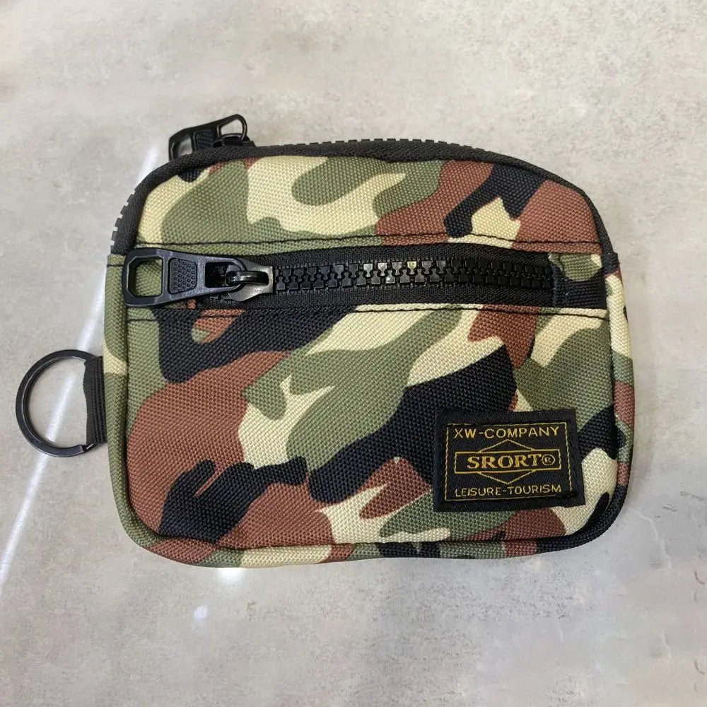 Casual Men's Canvas Coin Purse – Retro Zipper Wallet & Key Holder Small Money Bag for Youth