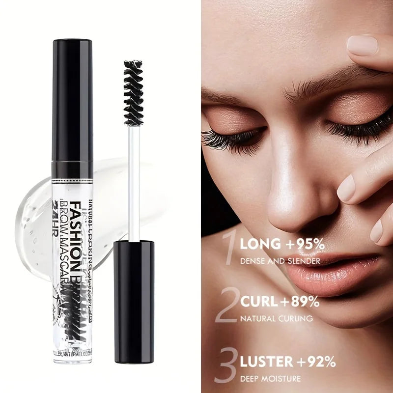 Transparent Eyelash Serum Gel - Waterproof Lash Enhancing & Nourishing Treatment for Fuller-Looking Lashes