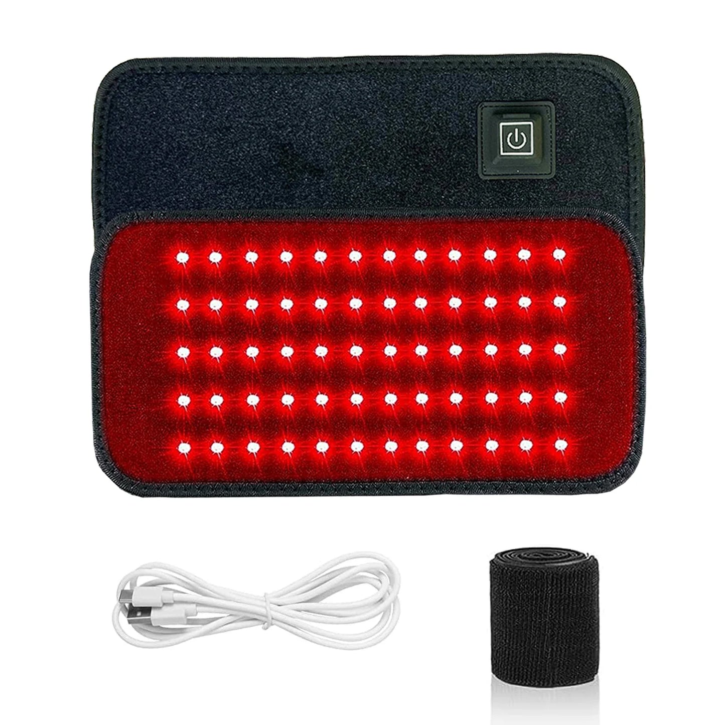 60 LED Red & Infrared Light Therapy Waist Belt 850nm 660nm Slimming Heat Pad for Back and Full Body Use