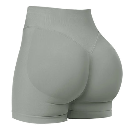 Women’s Summer Low-Waist Seamless Shorts – High-Stretch Gym, Yoga, Running & Cycling Shorts